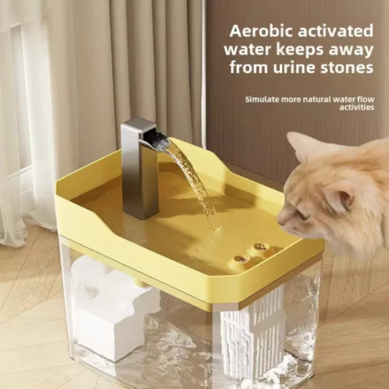Fontanella Automatica per Gatti - Filtro Incluso, Acqua Sempre Fresca