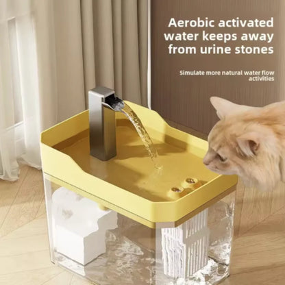 Automatic Cat Water Fountain - Filter Included, Always Fresh Water